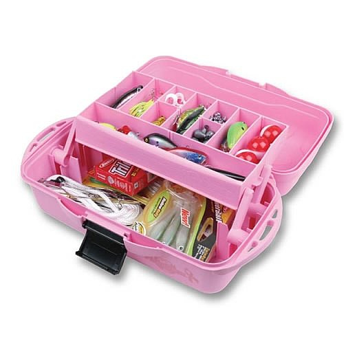 Flambeau Outdoors Pink Ribbon Tray Tackle Box