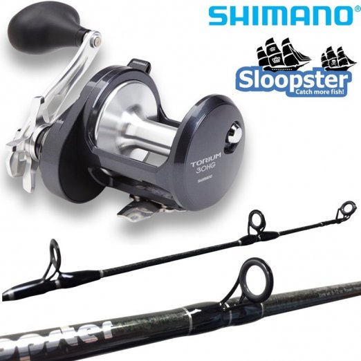 Shimano Torium HG Reel / Sloopster Jigging Casting Rod Combo