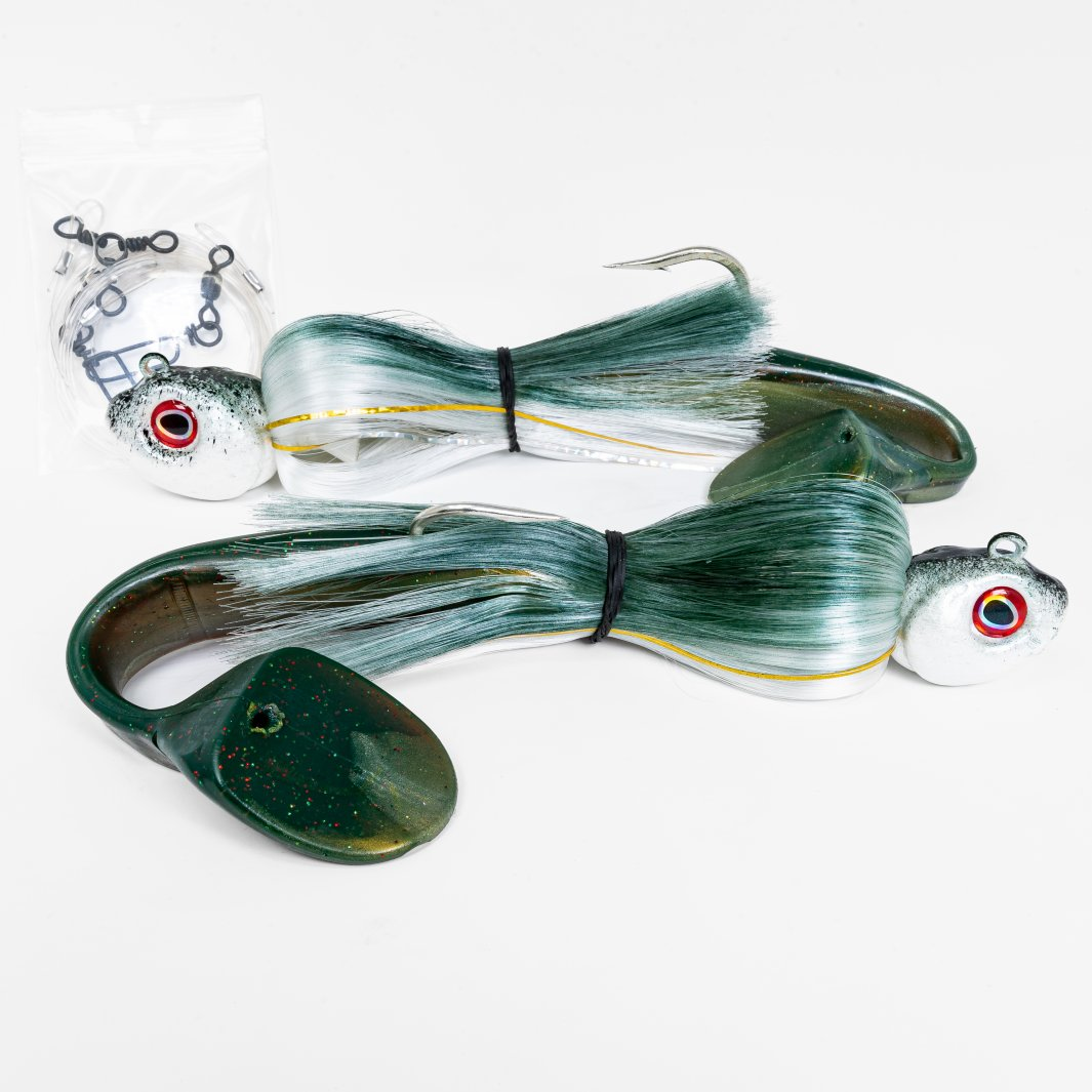 S&S Bucktails Rattling Mojo Tandem With Shads