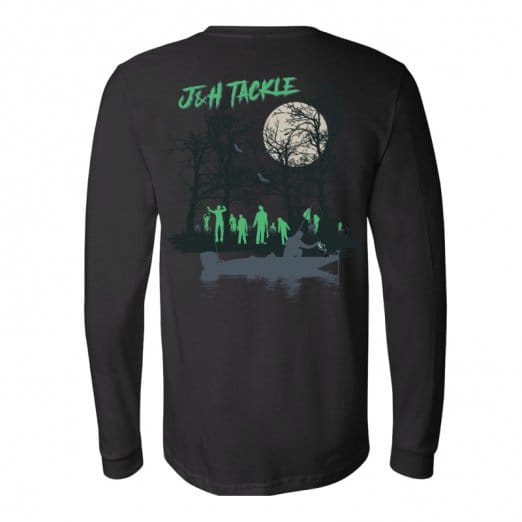 J&H Tackle Zombie Largemouth Bass Long Sleeve T-Shirt