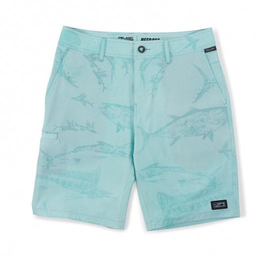 Pelagic Deep Sea Gyotaku Hybrid Shorts