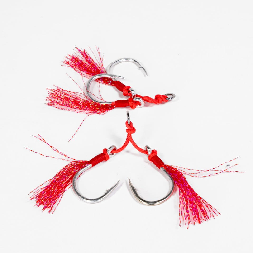 Johnny Jigs Feathered Twin Assist Hooks