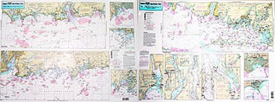 Captain Seagull's Coast of Connecticut and Fisher's Island Inshore Nautical Chart