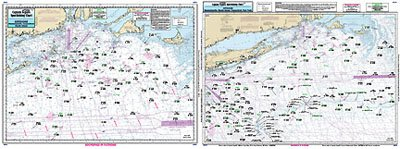 Captain Seagull's Offshore Canyon Chart MA, RI, CT, NY Offshore Nautical Chart