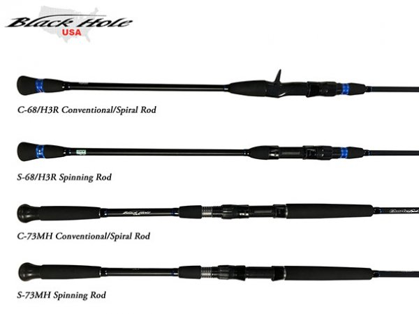 Black Hole USA Charter Special Spinning Rods S-68/H3R