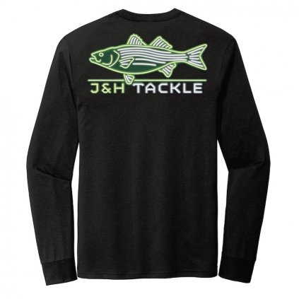 J&H Tackle Neon Striped Bass Long Sleeve T-Shirt