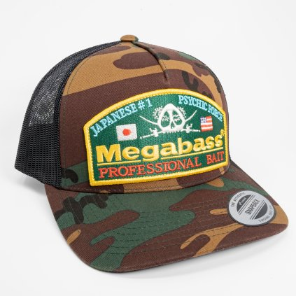 Megabass Camo Throwback Trucker Hat