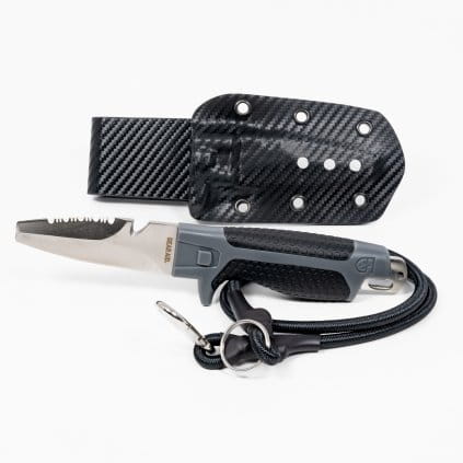 Turtle Cove Tackle Rescue Knife With Sheath and Lanyard