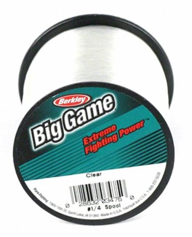 Berkley Big Game UltraClear Monofilament 1/4 lb Spool